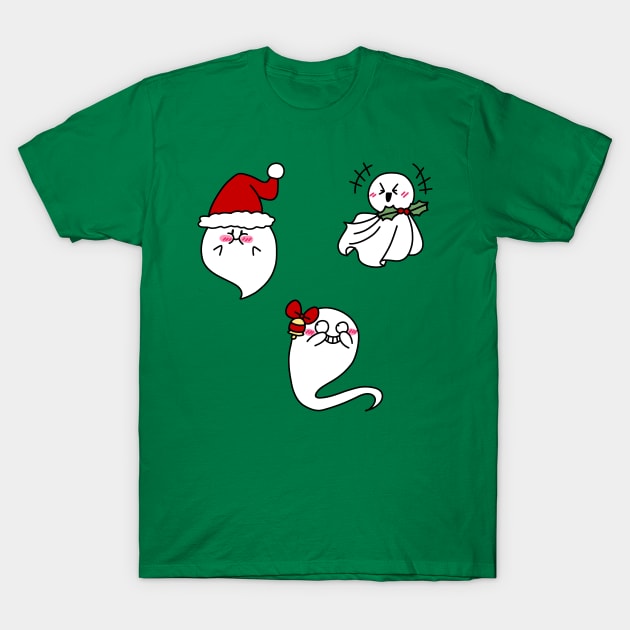 Ghosts of Christmas Laughs T-Shirt by saradaboru